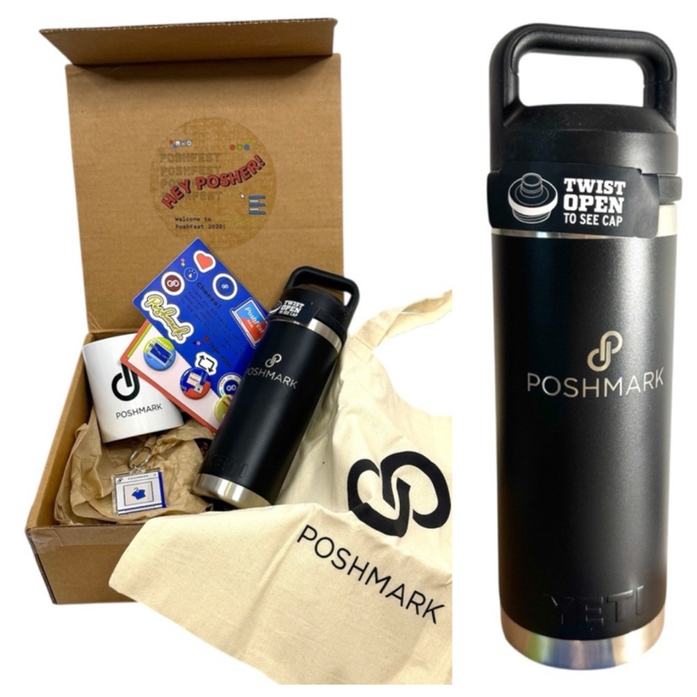 POSHMARK PoshFest 2020 Swag Box With EXCLUSIVE YETI TUMBLER